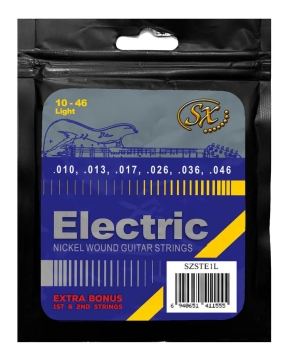 SX Strings E-Gitarre Saiten Satz Light .010 bis .046